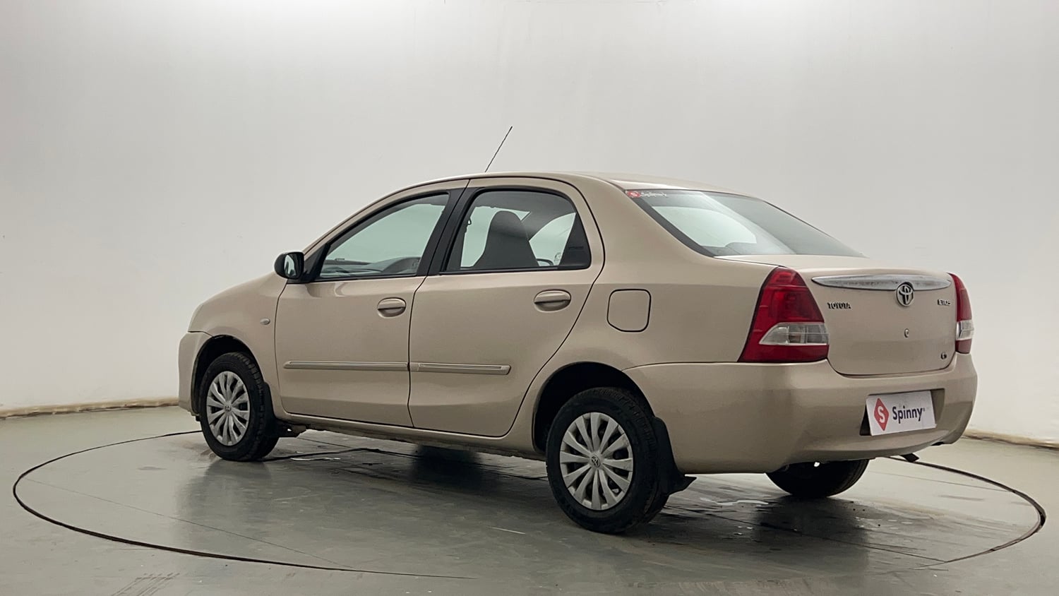 Used 2013 Toyota Etios G Petrol Manual exterior LEFT REAR CORNER VIEW