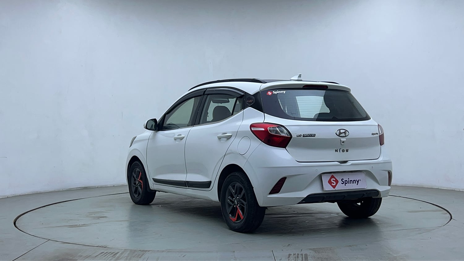 Used 2020 Hyundai Grand i10 Nios Sportz 1.2 Kappa VTVT Petrol Manual exterior LEFT REAR CORNER VIEW