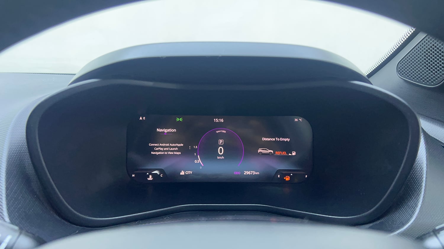 Used 2024 Tata Nexon Fearless Plus 1.2 Revotron Petrol 7DCA DT Petrol Automatic interior CLUSTERMETER VIEW