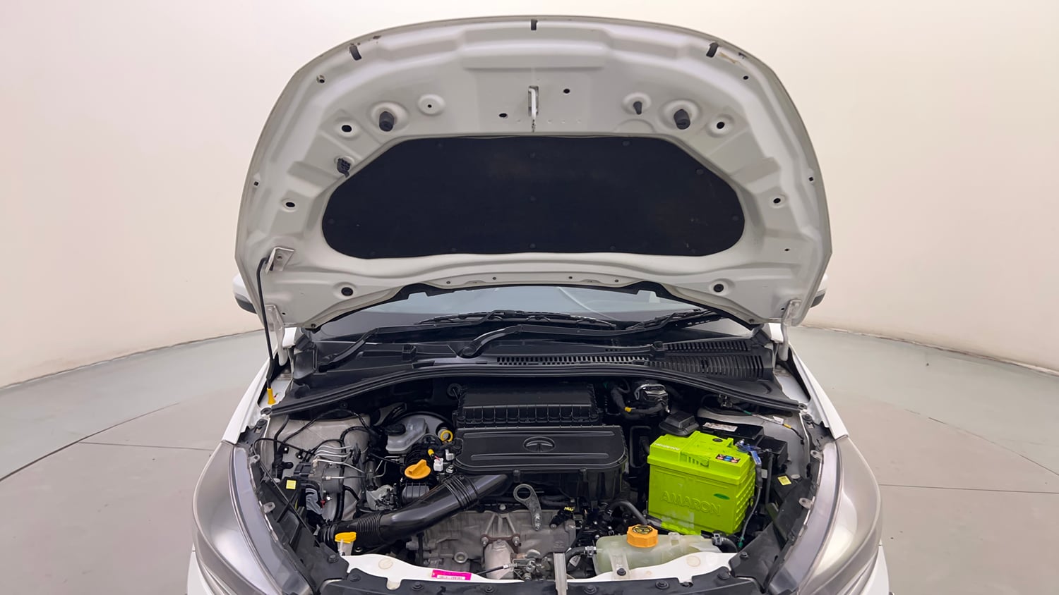 Used 2021 Tata Tiago XT Petrol Manual engine ENGINE & BONNET OPEN FRONT VIEW