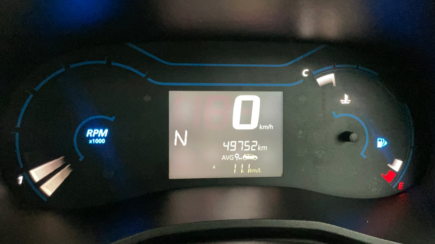 Used 2022 Renault Kwid RXT 1.0 AMT (O) Petrol Automatic interior CLUSTERMETER VIEW