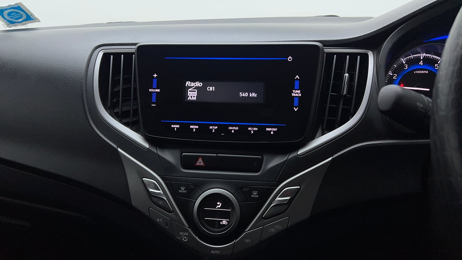Used 2021 Maruti Suzuki Baleno Delta Petrol Manual top_features Integrated (in-dash) music system