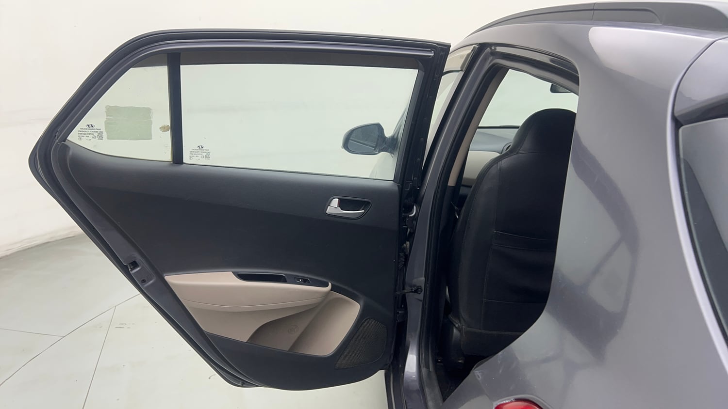 Used 2017 Hyundai Grand i10 Sportz 1.2 Kappa VTVT Petrol Manual interior LEFT REAR DOOR OPEN VIEW