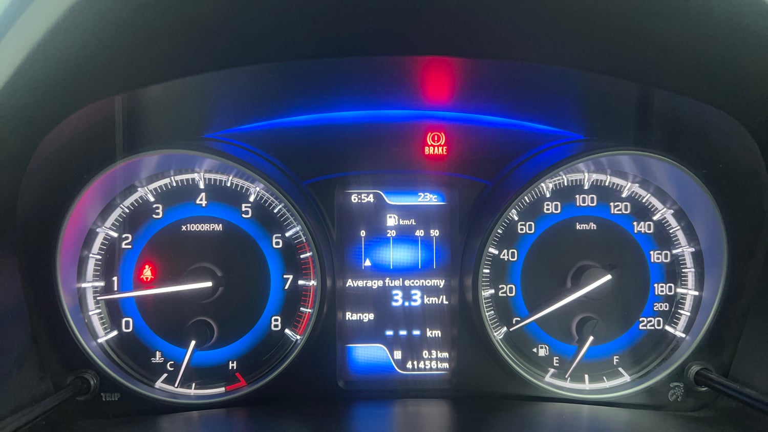 Used 2021 Maruti Suzuki Baleno Zeta Petrol Manual interior CLUSTERMETER VIEW
