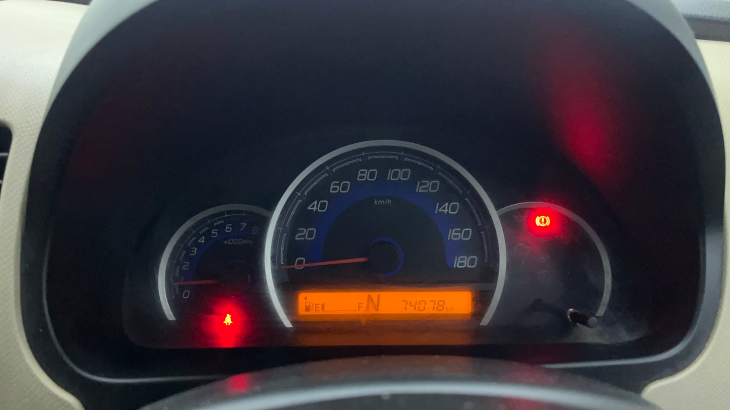 Used 2018 Maruti Suzuki Wagon R 1.0 VXI AMT Petrol Automatic interior CLUSTERMETER VIEW