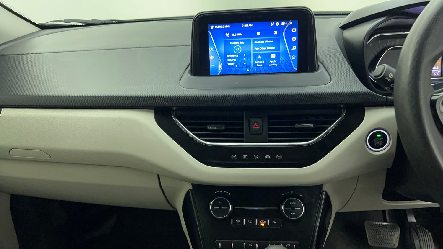 Used 2022 Tata Nexon XZA Plus Diesel Diesel Automatic interior MUSIC SYSTEM & AC CONTROL VIEW