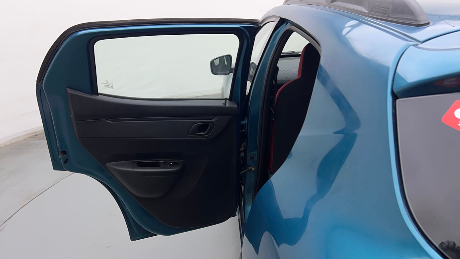 Used 2021 Renault Kwid RXT 1.0 AMT Opt Petrol Automatic interior LEFT REAR DOOR OPEN VIEW