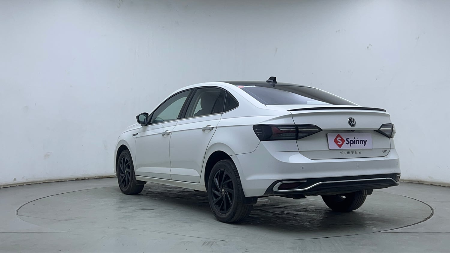 Used 2022 Volkswagen Virtus GT Plus 1.5 TSI EVO DSG Petrol Automatic exterior LEFT REAR CORNER VIEW