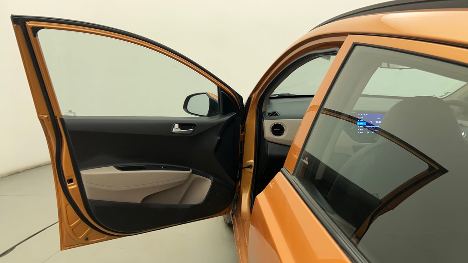 Used 2015 Hyundai Grand i10 Sportz 1.2 Kappa VTVT Petrol Manual interior LEFT FRONT DOOR OPEN VIEW