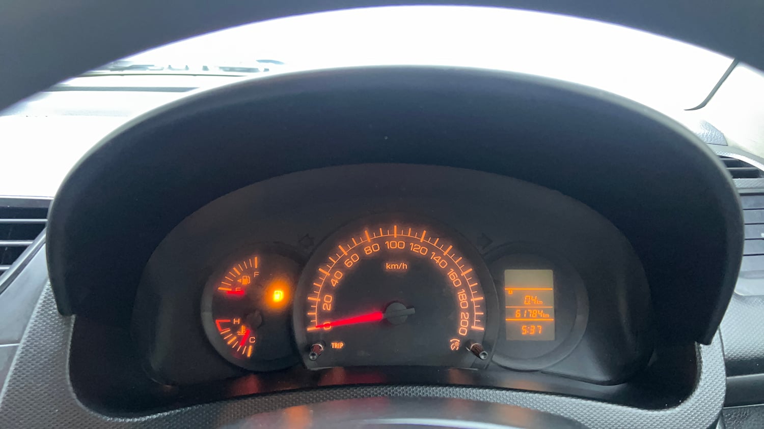 Used 2013 Maruti Suzuki Swift LXi Petrol Manual interior CLUSTERMETER VIEW