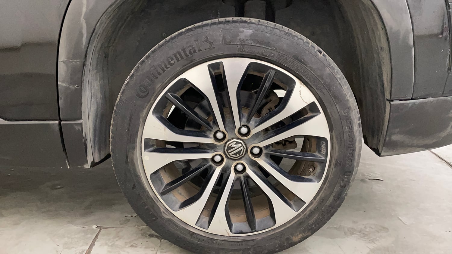 Used 2021 MG Motors Hector Sharp 1.5 Petrol CVT Petrol Automatic tyres LEFT REAR TYRE RIM VIEW