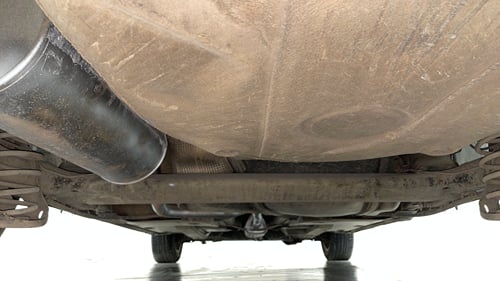 Used 2015 Volkswagen Vento Highline Petrol Petrol Manual extra REAR UNDERBODY VIEW (TAKEN FROM REAR)