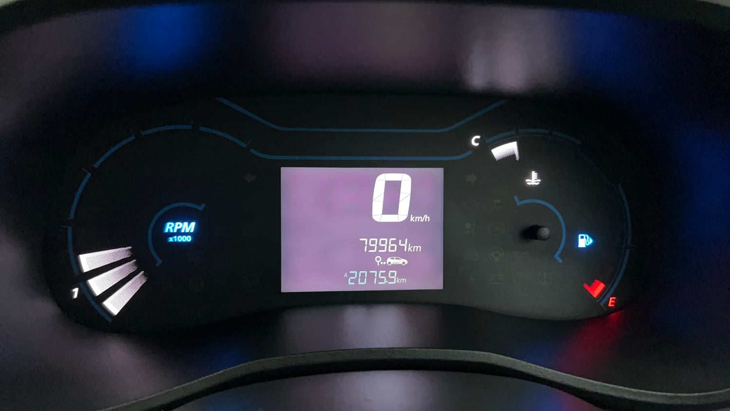 Used 2020 Renault Kwid RXT 1.0 Opt Petrol Manual interior CLUSTERMETER VIEW
