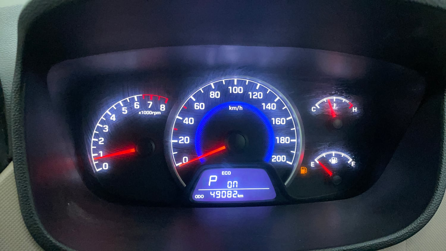 Used 2018 Hyundai Grand i10 Sportz AT 1.2 Kappa VTVT Petrol Automatic interior CLUSTERMETER VIEW