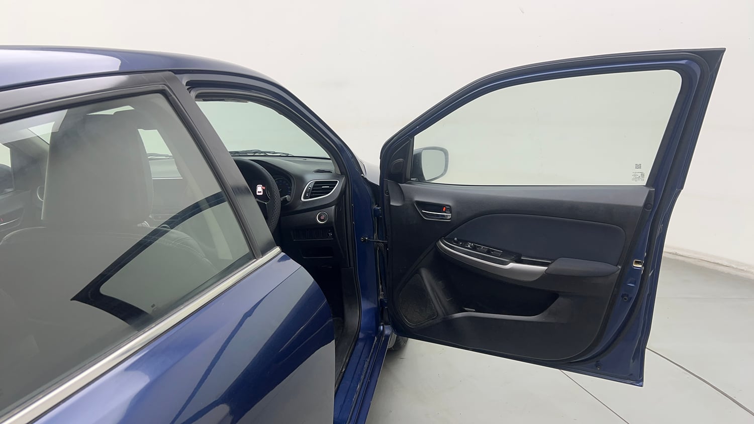 Used 2021 Maruti Suzuki Baleno Zeta Petrol Manual interior RIGHT FRONT DOOR OPEN VIEW