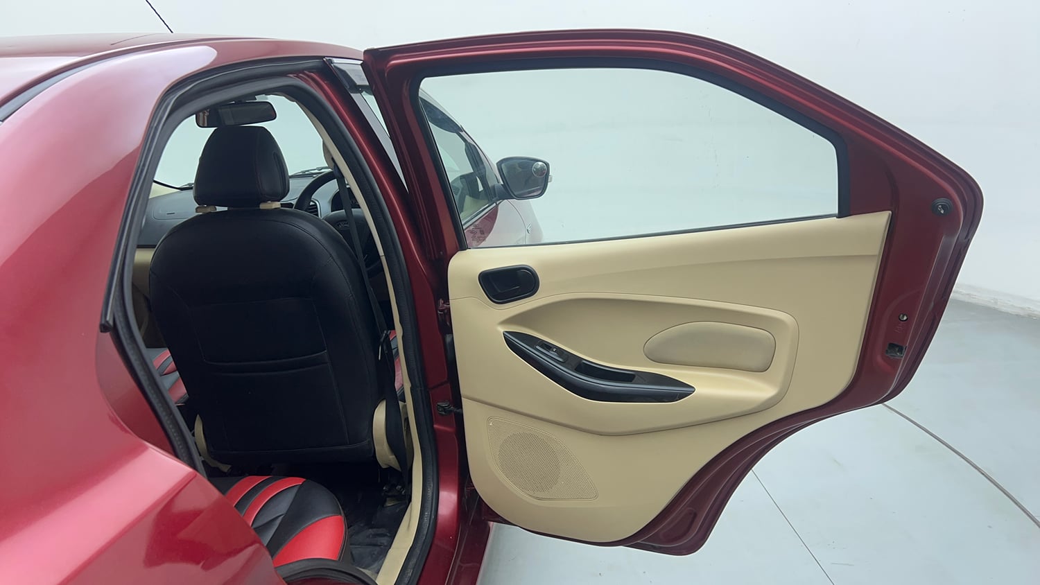 Used 2017 Ford Figo Aspire Titanium 1.2 Ti-VCT Petrol Manual interior RIGHT REAR DOOR OPEN VIEW