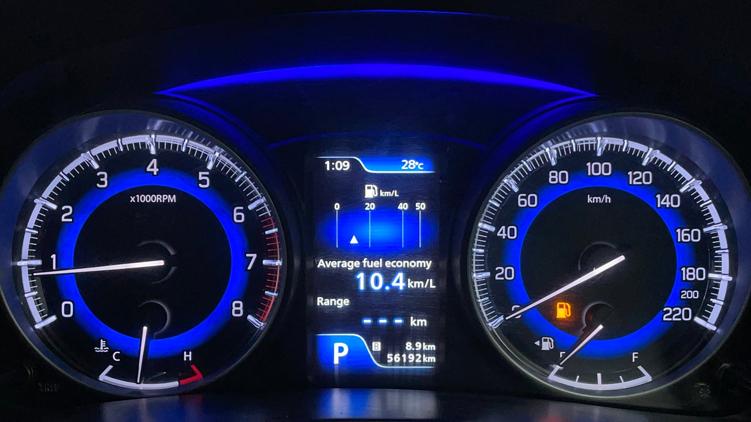 Used 2017 Maruti Suzuki Baleno Zeta 1.2 AT Petrol Automatic interior CLUSTERMETER VIEW