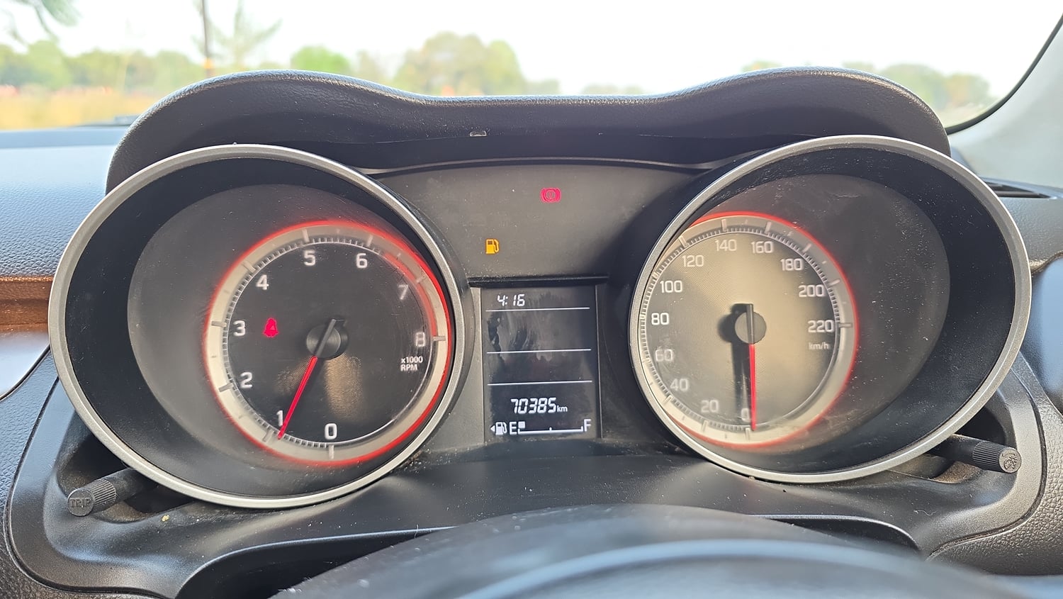 Used 2021 Maruti Suzuki Swift VXi Petrol Manual interior CLUSTERMETER VIEW