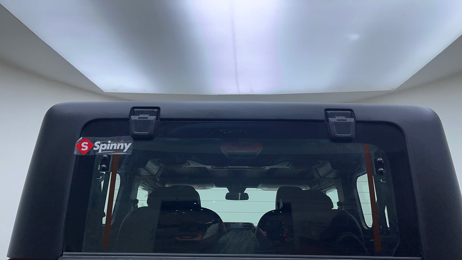 Used 2023 Mahindra Thar LX Hard Top Petrol MT 4WD Petrol Manual exterior BACK WINDSHIELD VIEW