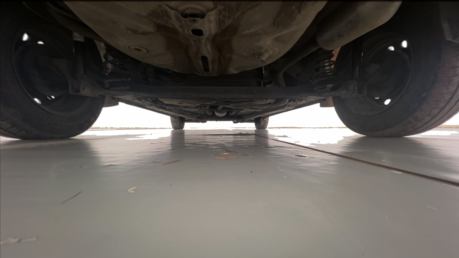 Used 2019 Maruti Suzuki Dzire VDi Diesel Manual extra REAR UNDERBODY VIEW (TAKEN FROM REAR)