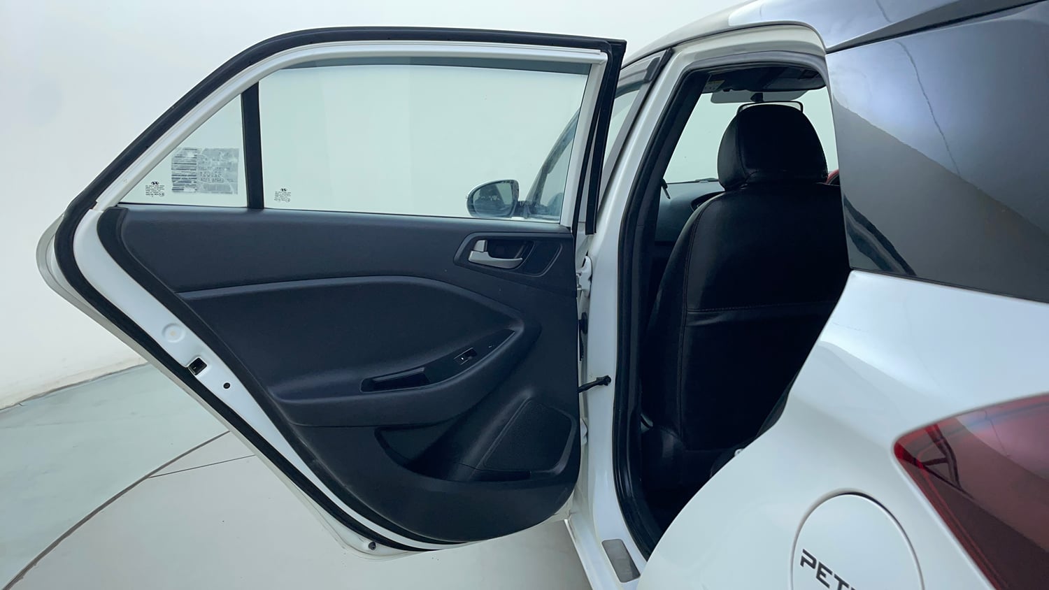 Used 2019 Hyundai Elite i20 Asta 1.2 Dual Tone Petrol Manual interior LEFT REAR DOOR OPEN VIEW