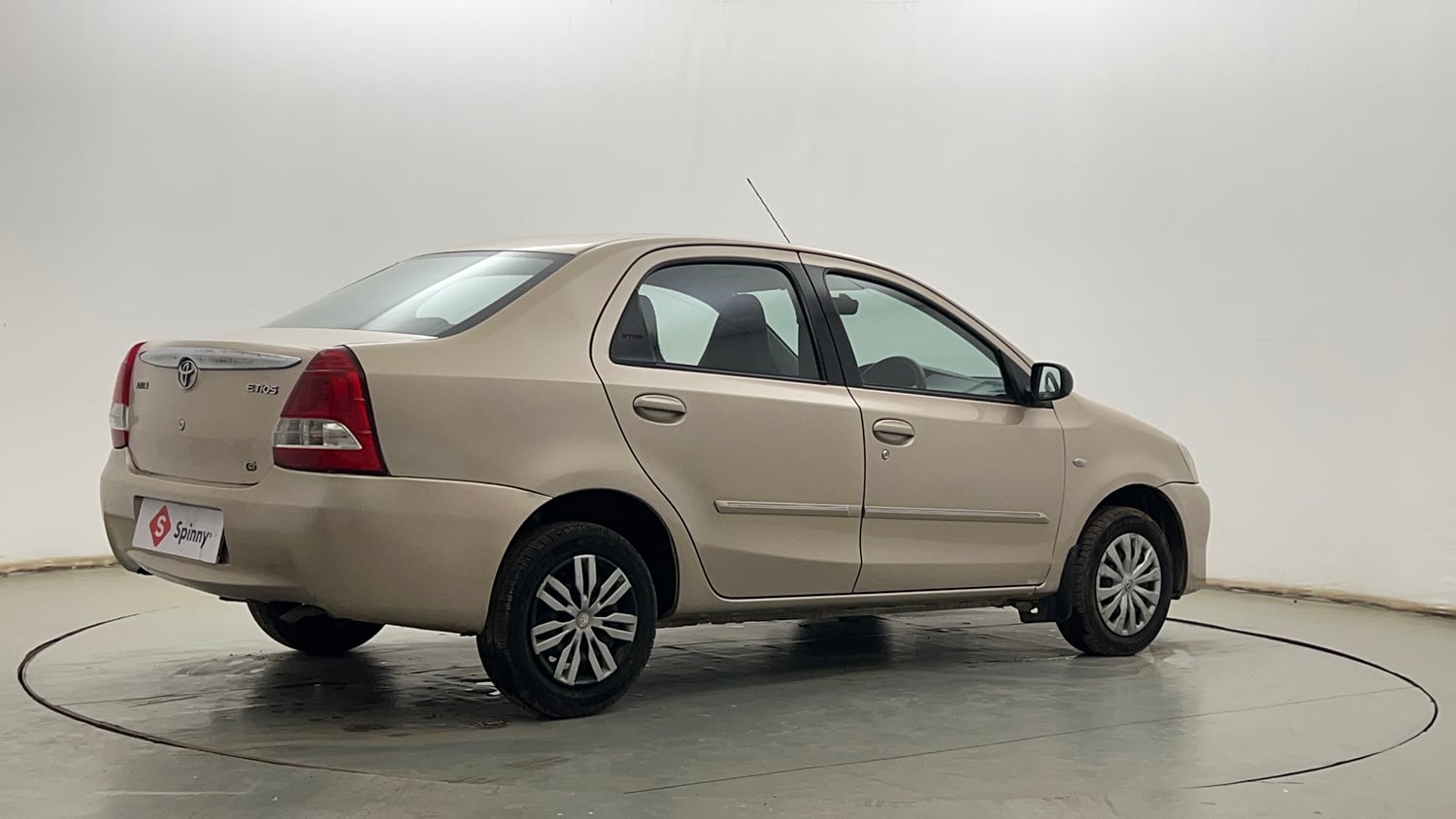 Used 2013 Toyota Etios G Petrol Manual exterior RIGHT REAR CORNER VIEW