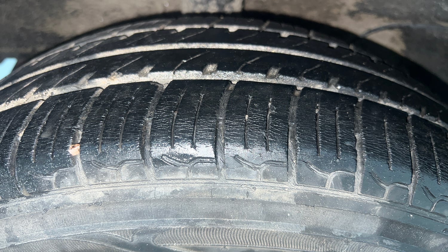 Used 2019 Hyundai Santro Sportz AMT Petrol Automatic tyres RIGHT REAR TYRE TREAD VIEW