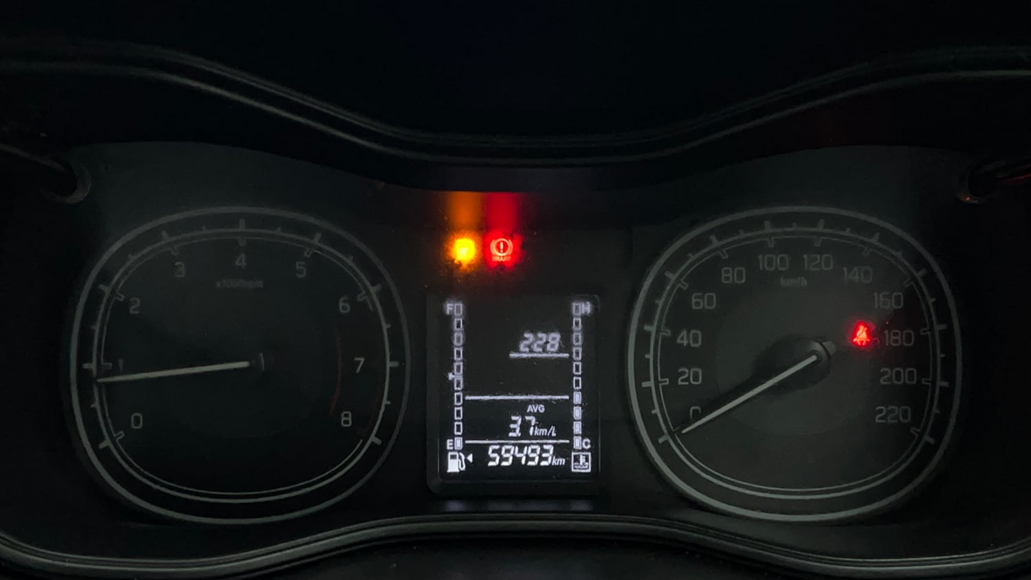 Used 2020 maruti-suzuki Vitara Brezza VXi Petrol Manual interior CLUSTERMETER VIEW