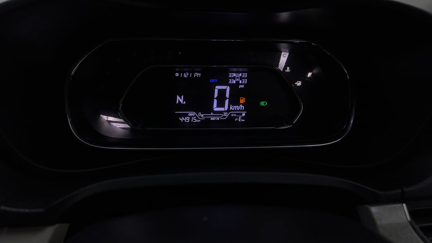 Used 2020 Tata Nexon XZA Plus (O) Dual Tone Petrol Automatic interior CLUSTERMETER VIEW