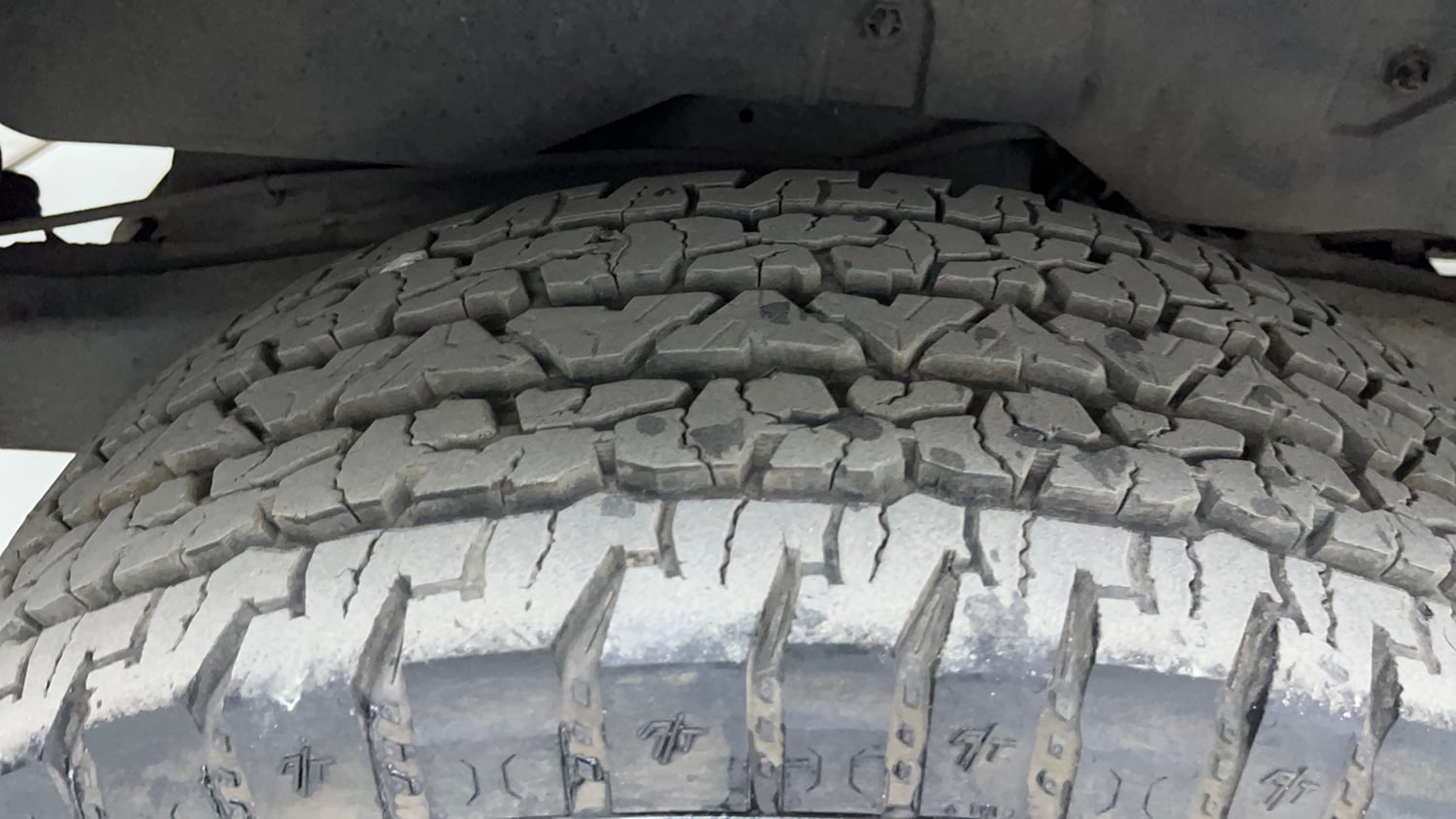 Used 2023 Mahindra Thar LX Hard Top Petrol MT 4WD Petrol Manual tyres RIGHT REAR TYRE TREAD VIEW