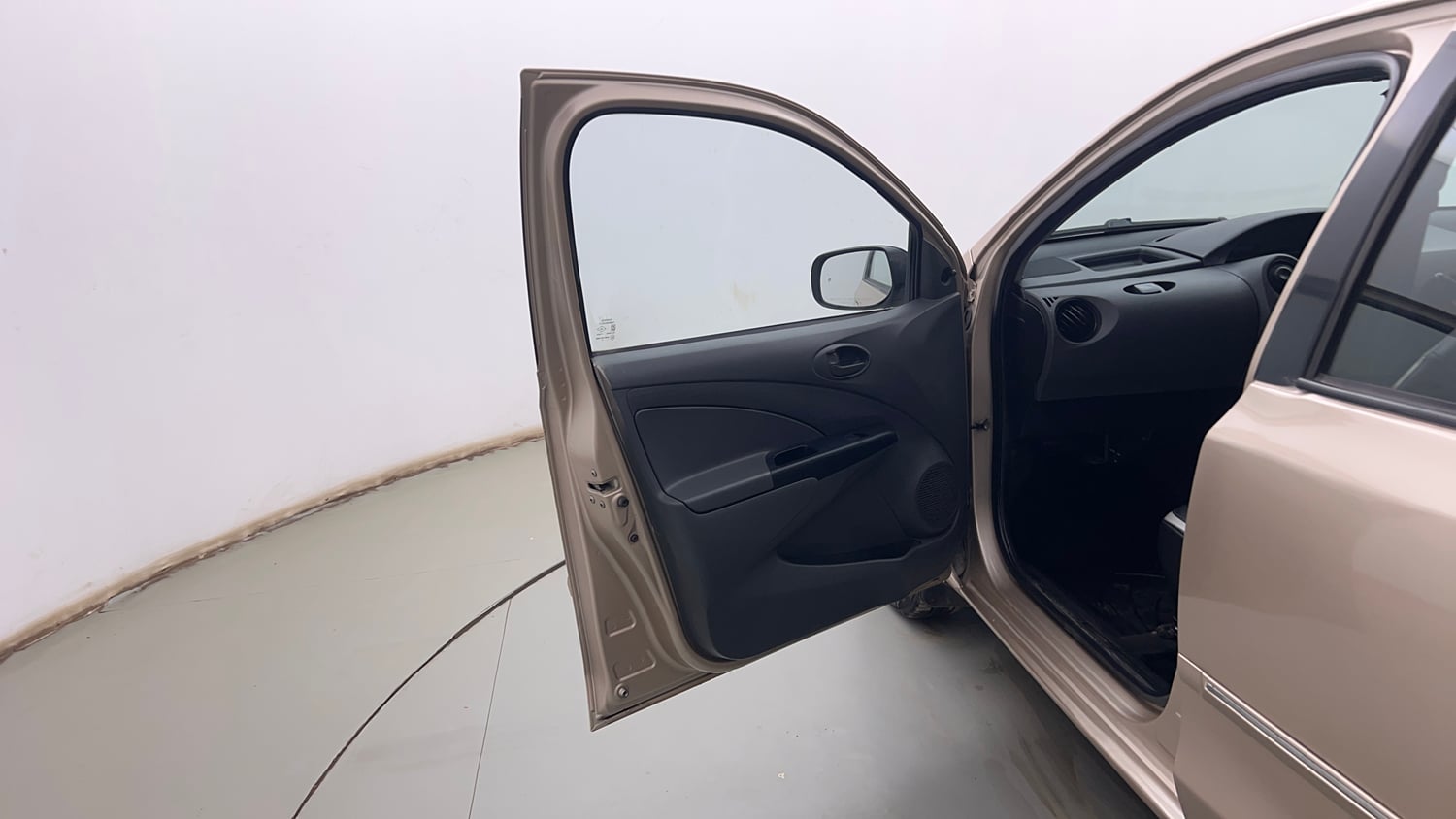 Used 2013 Toyota Etios G Petrol Manual interior LEFT FRONT DOOR OPEN VIEW