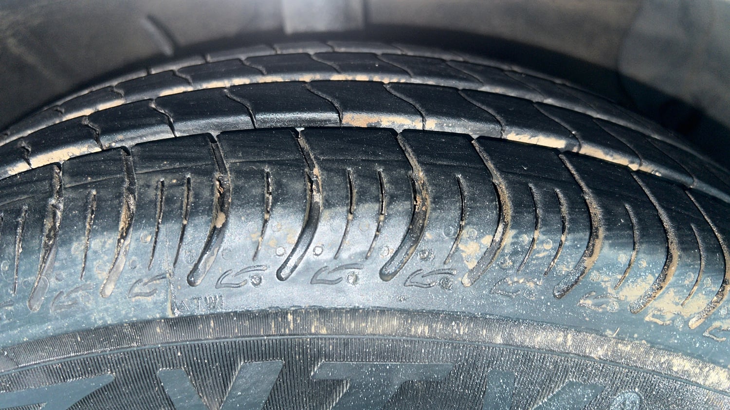 Used 2019 Hyundai Santro Sportz AMT Petrol Automatic tyres RIGHT FRONT TYRE TREAD VIEW