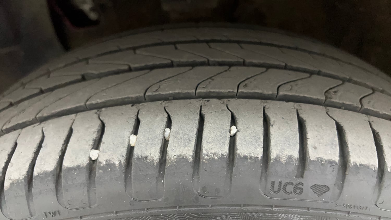 Used 2015 Hyundai Elite i20 Asta 1.2 Petrol Manual tyres LEFT FRONT TYRE TREAD VIEW