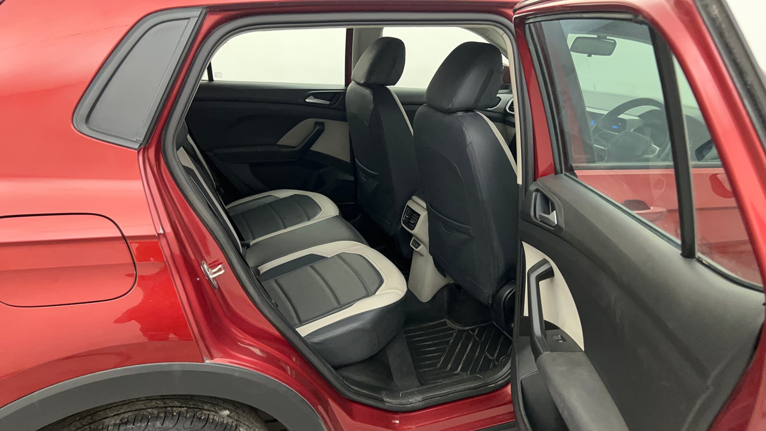Used 2022 Volkswagen Taigun Highline 1.0 TSI AT Petrol Automatic interior RIGHT SIDE REAR DOOR CABIN VIEW