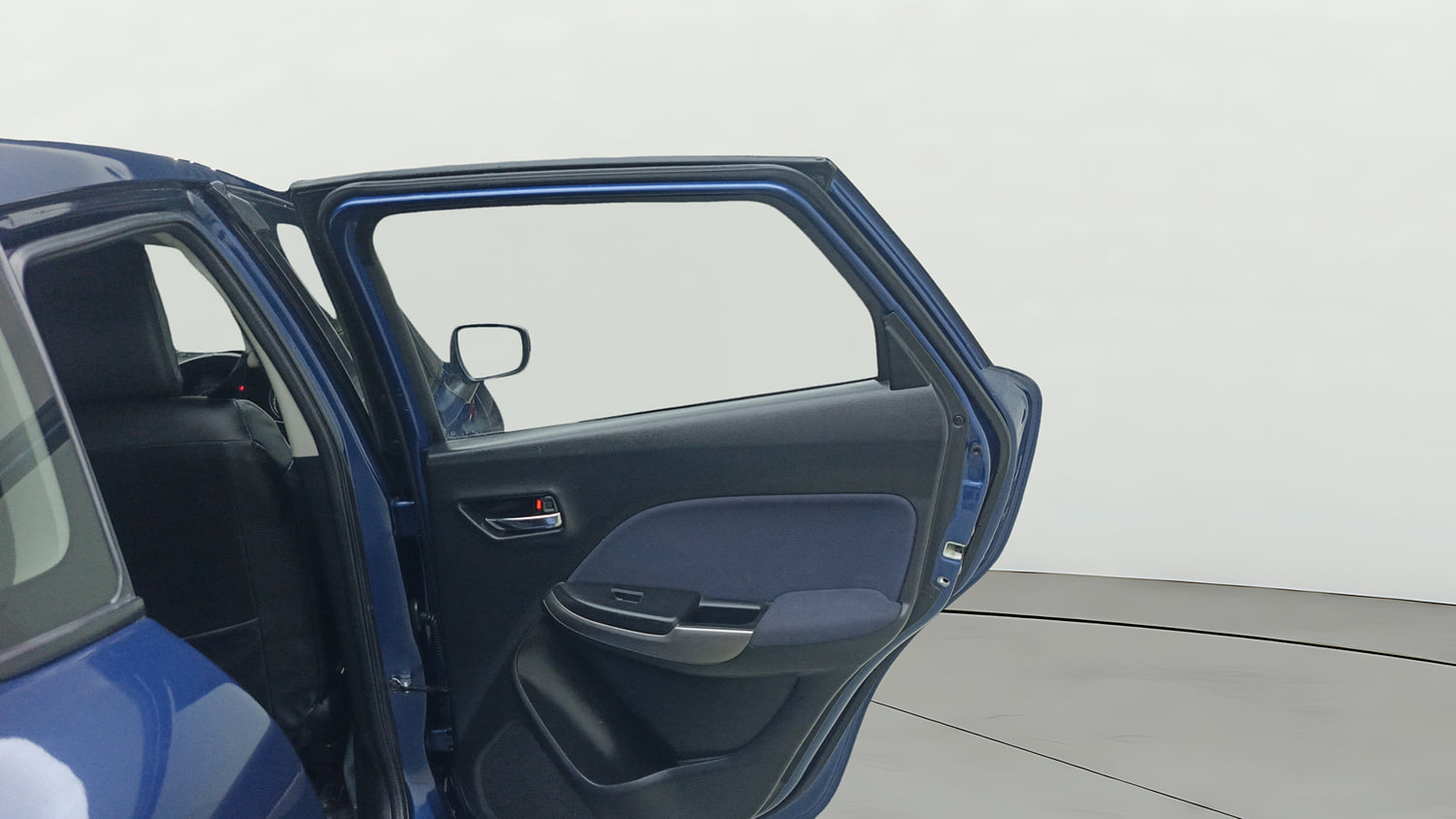 Used 2019 Maruti Suzuki Baleno Delta Petrol Manual interior RIGHT REAR DOOR OPEN VIEW