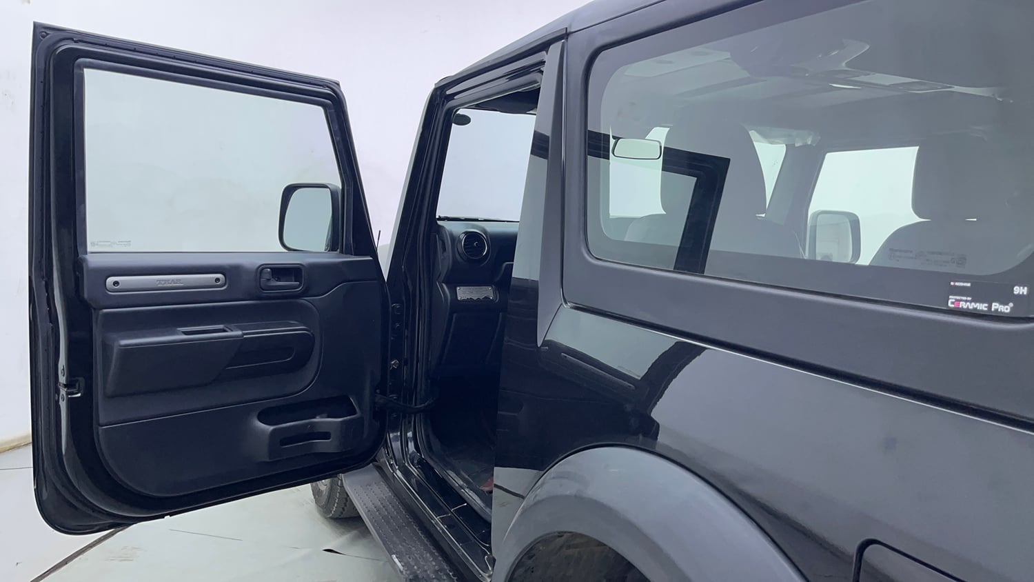 Used 2022 mahindra Thar LX Hard Top Petrol AT 4WD Petrol Automatic interior LEFT FRONT DOOR OPEN VIEW