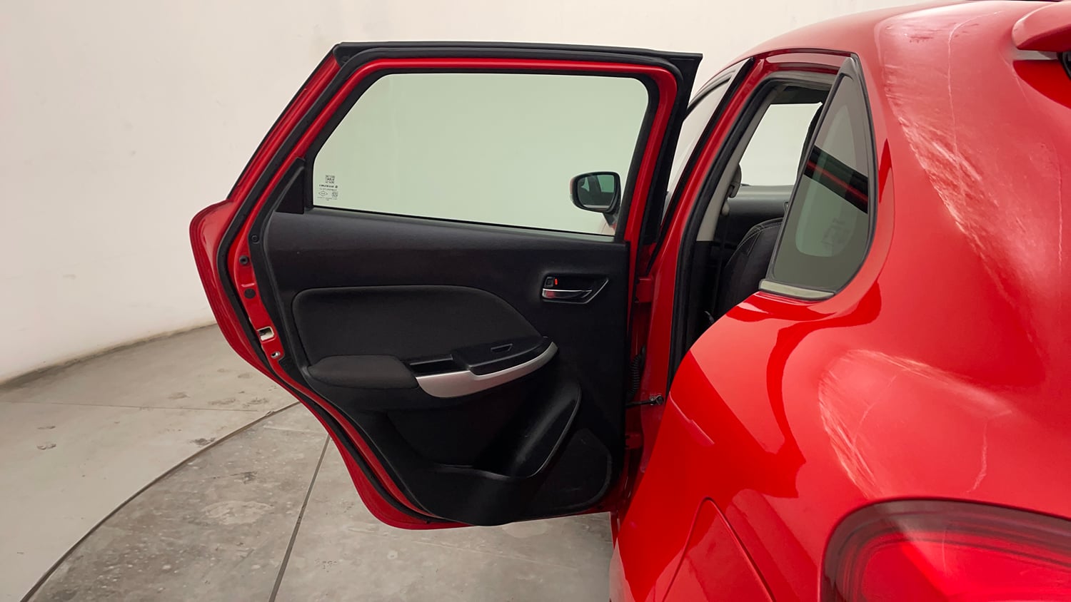 Used 2017 Maruti Suzuki Baleno Zeta 1.2 AT Petrol Automatic interior LEFT REAR DOOR OPEN VIEW