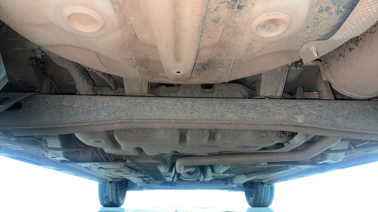 Used 2021 Hyundai i20 Sportz 1.2 MT Petrol Manual extra REAR UNDERBODY VIEW (TAKEN FROM REAR)