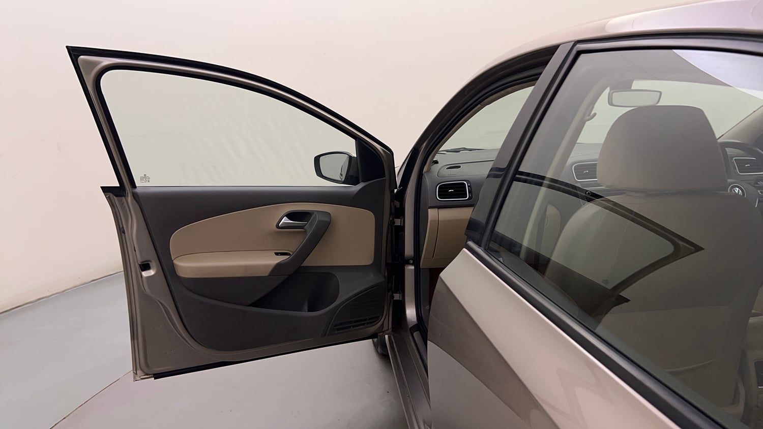 Used 2016 Volkswagen Vento Highline 1.2 (P) AT Petrol Automatic interior LEFT FRONT DOOR OPEN VIEW