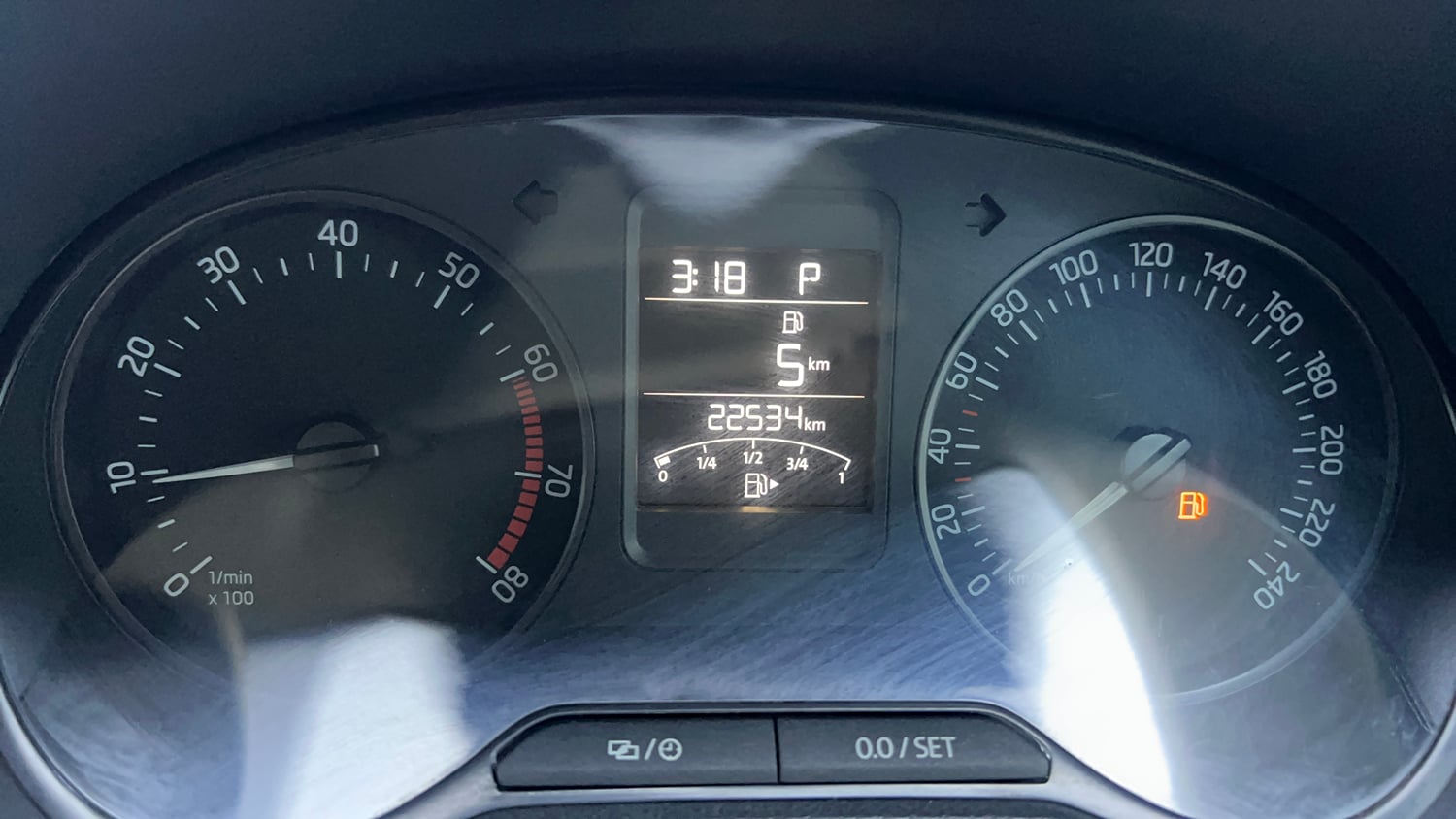 Used 2021 Skoda Rapid Style AT Petrol Automatic interior CLUSTERMETER VIEW