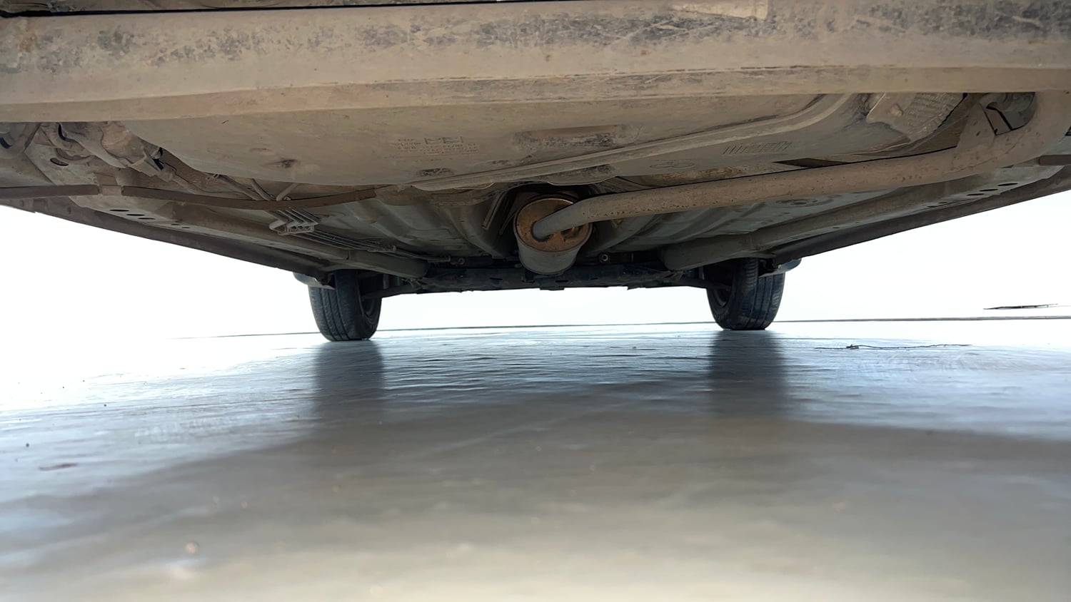 Used 2021 Maruti Suzuki Wagon R 1.0 VXi 1.0 AMT Petrol Automatic extra REAR UNDERBODY VIEW (TAKEN FROM REAR)