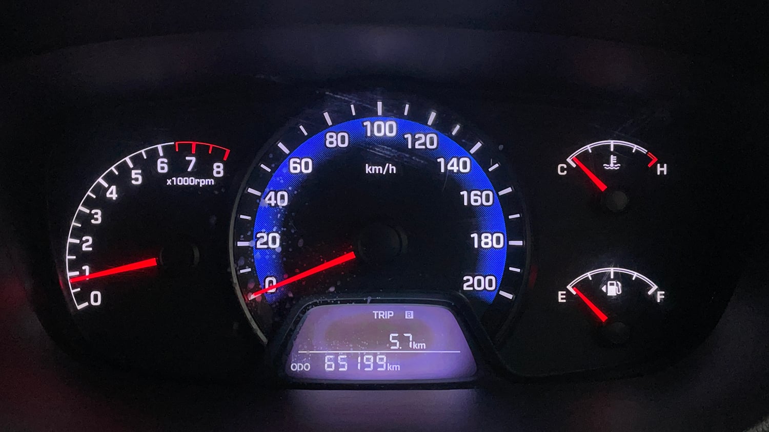 Used 2014 Hyundai Xcent S 1.2 (O) Petrol Manual interior CLUSTERMETER VIEW