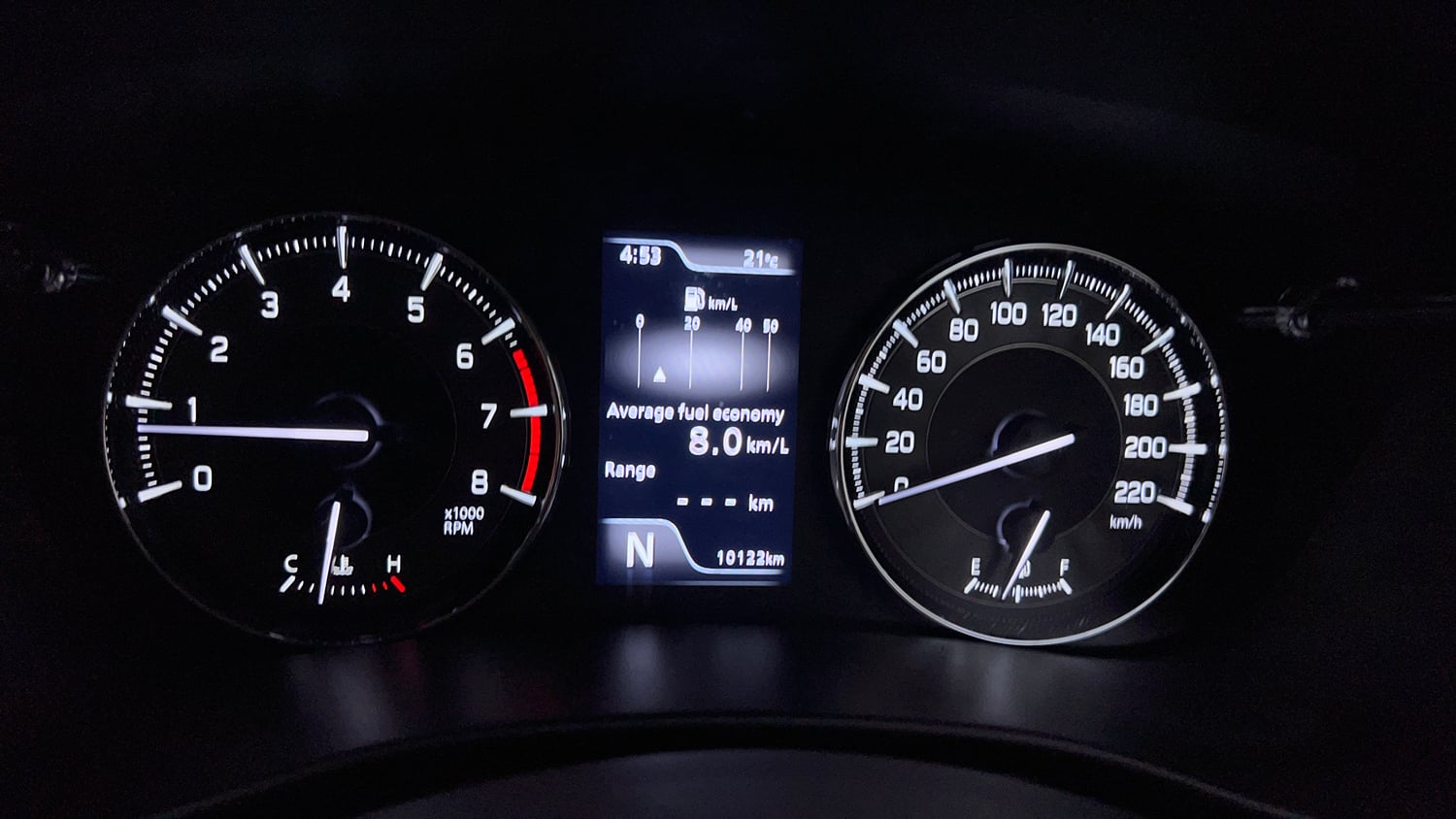 Used 2024 Maruti Suzuki Baleno Zeta AGS Petrol Automatic interior CLUSTERMETER VIEW