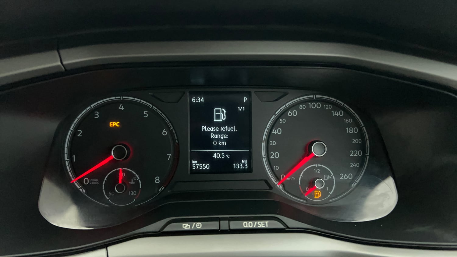 Used 2022 Volkswagen Taigun Highline 1.0 TSI AT Petrol Automatic interior CLUSTERMETER VIEW