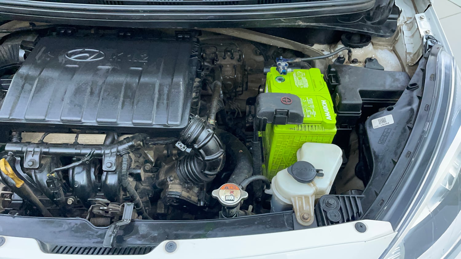 Used 2017 Hyundai Xcent SX 1.2 (O) Petrol Manual engine ENGINE LEFT SIDE VIEW