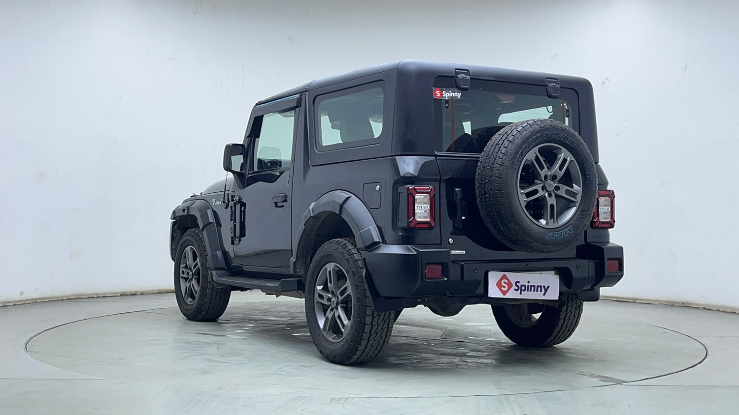 Used 2022 mahindra Thar LX Hard Top Diesel AT 4WD Diesel Automatic exterior LEFT REAR CORNER VIEW