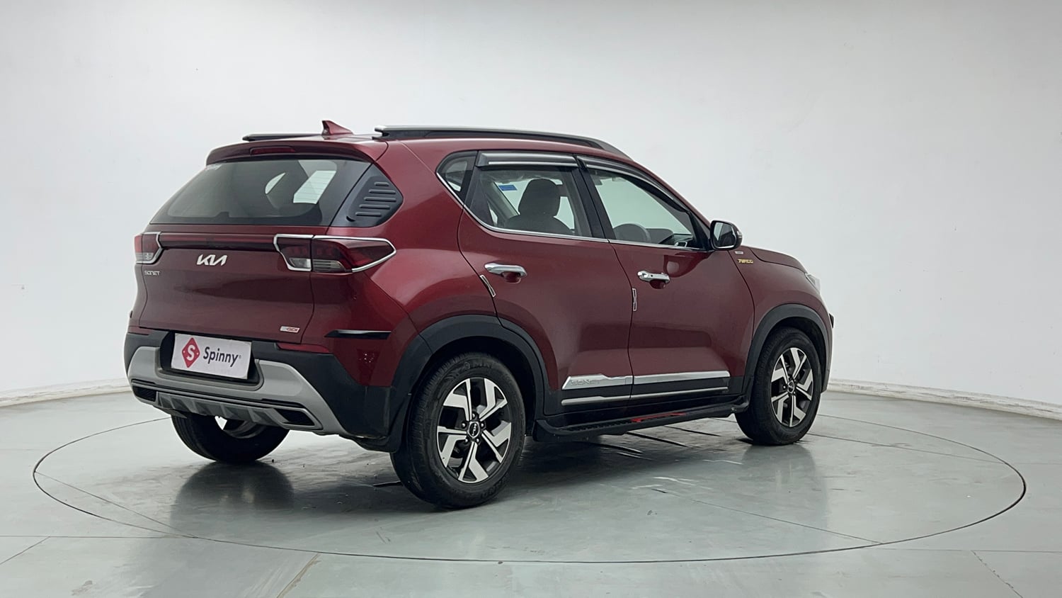 Used 2023 Kia Sonet HTX 1.0 iMT Petrol Manual exterior RIGHT REAR CORNER VIEW