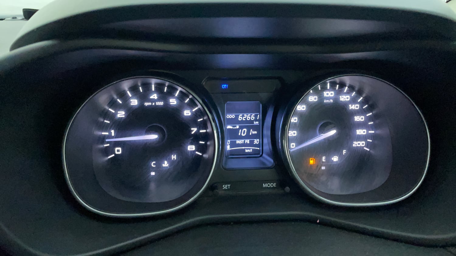 Used 2017 Tata Nexon XZ Plus Diesel Diesel Manual interior CLUSTERMETER VIEW