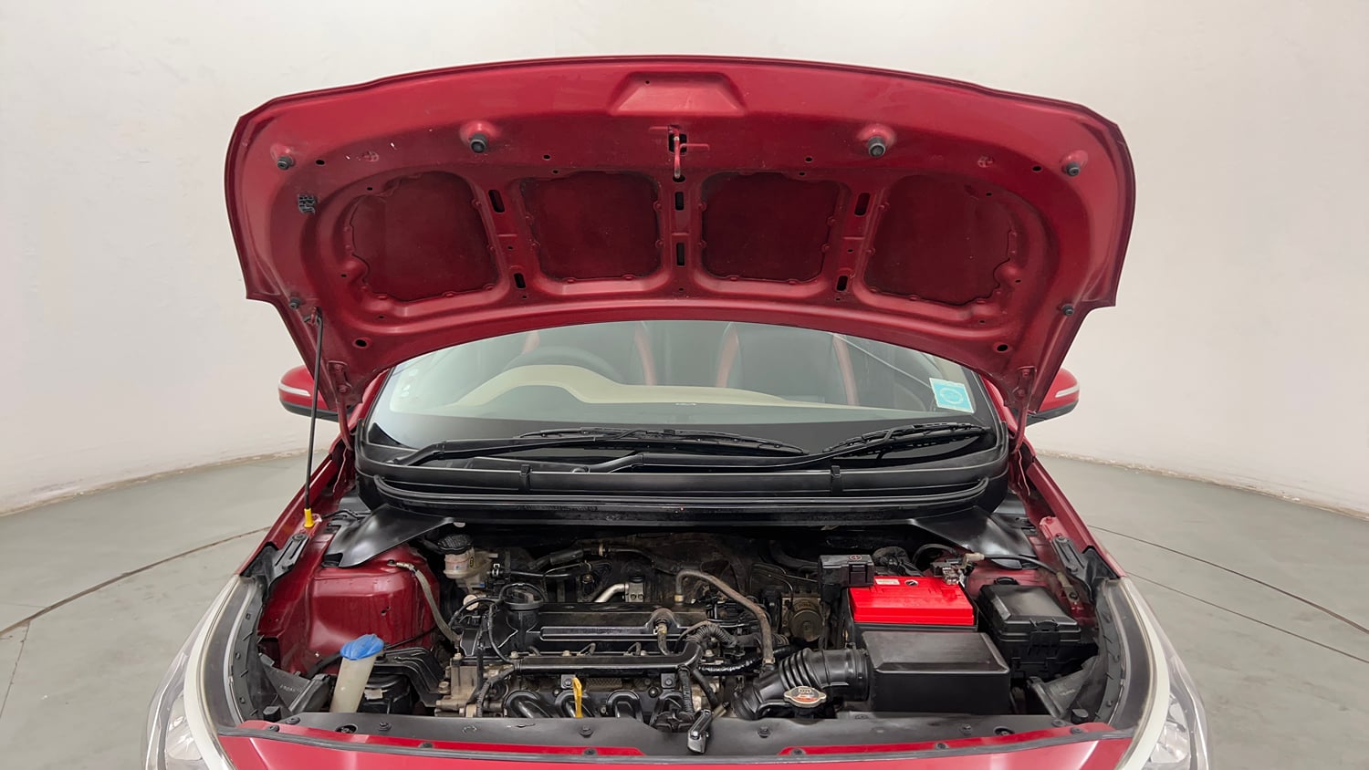 Used 2015 Hyundai Elite i20 Asta 1.2 Petrol Manual engine ENGINE & BONNET OPEN FRONT VIEW