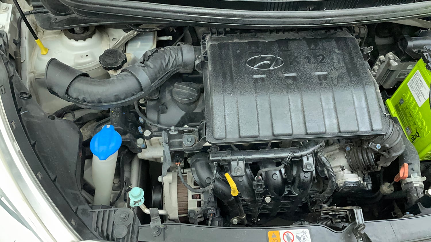 Used 2018 Hyundai Grand i10 Sportz AT 1.2 Kappa VTVT Petrol Automatic engine ENGINE RIGHT SIDE VIEW